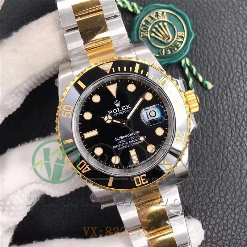 VS厂劳力士间金款黑水鬼做工评测（VS间金款黑水鬼有破绽吗）