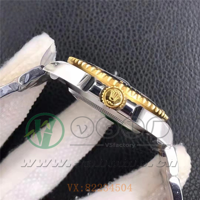 VS厂劳力士间金款黑水鬼做工评测（VS间金款黑水鬼有破绽吗）