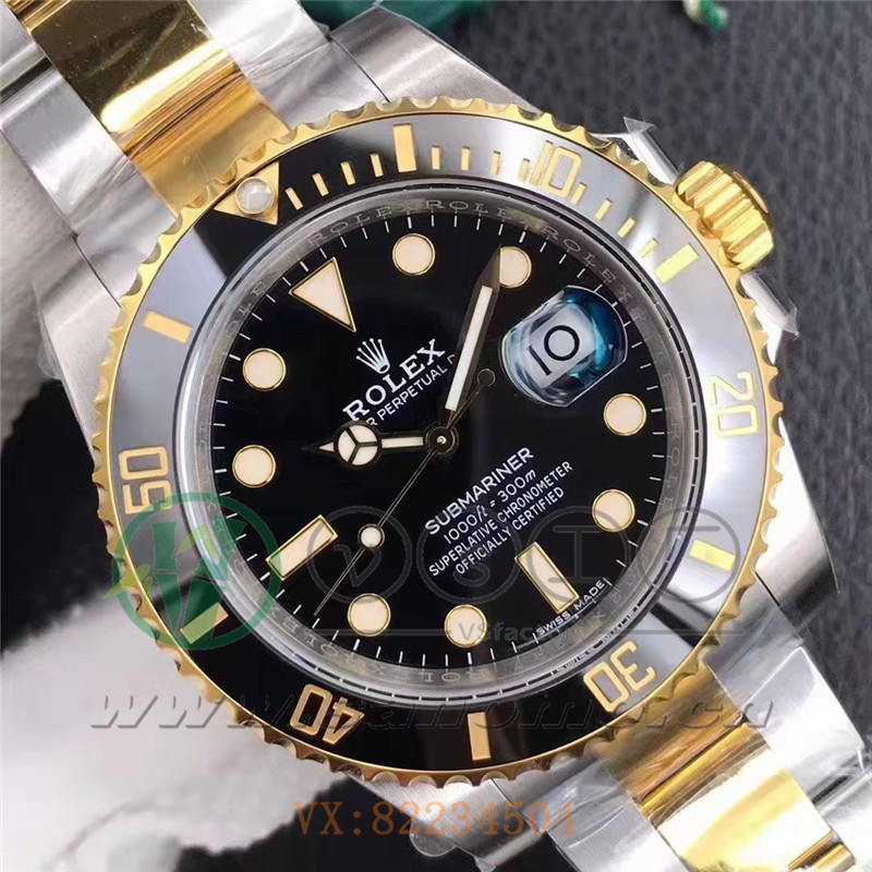 VS厂劳力士间金款黑水鬼做工评测（VS间金款黑水鬼有破绽吗）