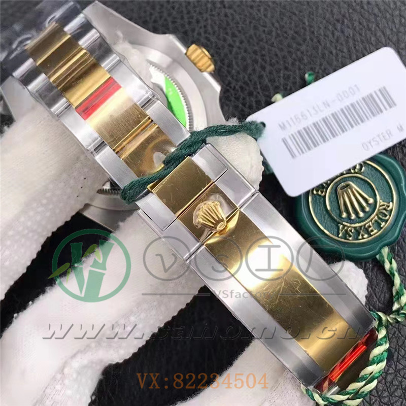VS厂劳力士间金款黑水鬼做工评测（VS间金款黑水鬼有破绽吗）