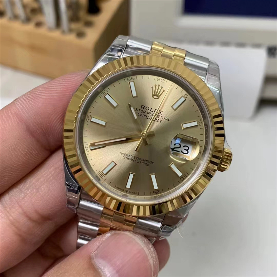 VS工厂劳力士日志型复刻表41mm间金日志3235机芯全面评价（遥遥领先其它工厂）
