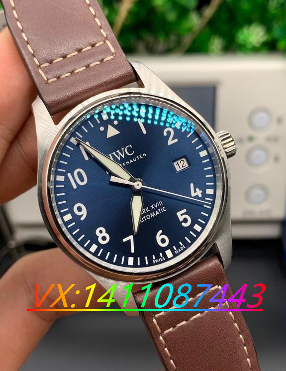 V7厂万国马克十八IW328101雾蓝实拍