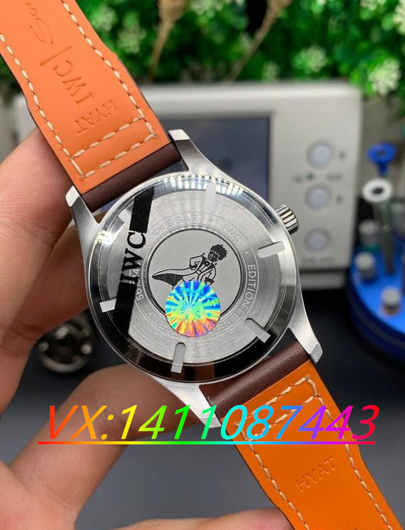 V7厂万国马克十八IW328101雾蓝实拍