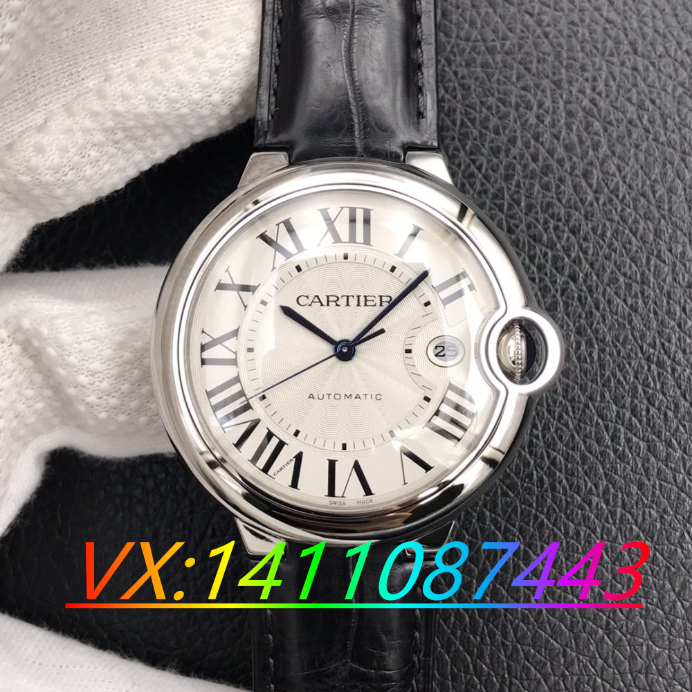 V6卡地亚蓝气球V8版42搭配2824机芯细节展示