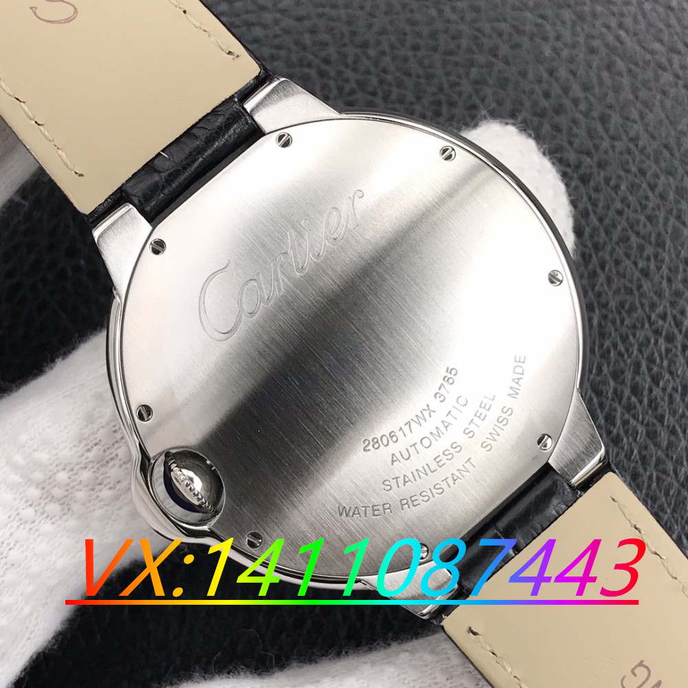 V6卡地亚蓝气球V8版42搭配2824机芯细节展示