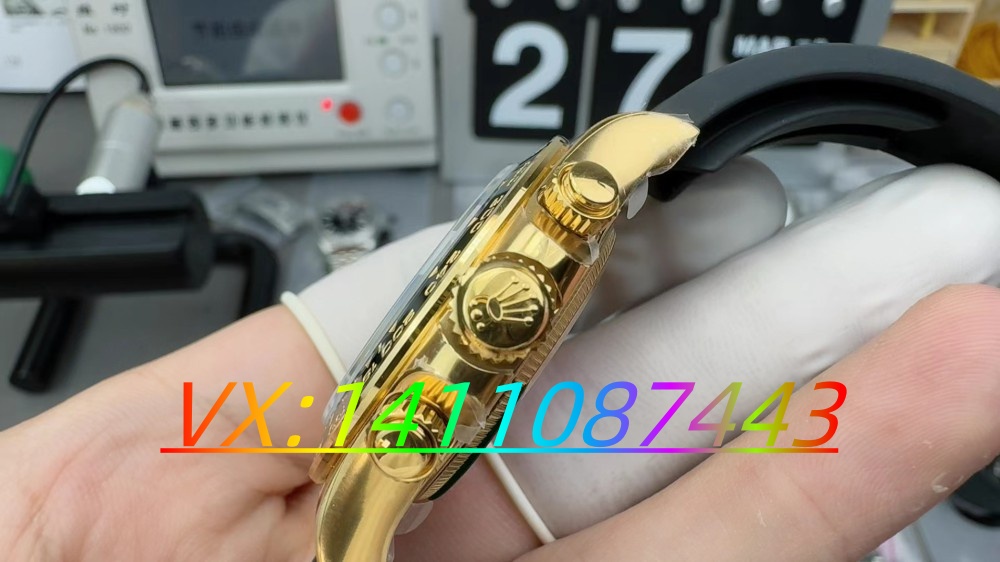 C厂劳力士余文乐同款迪通拿配置4131机芯版本参考细节