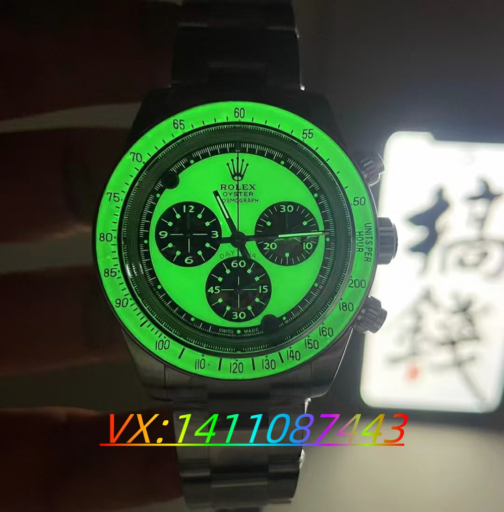 ADG全新打造劳力士迪通拿改装4130机芯加夜光才是亮点