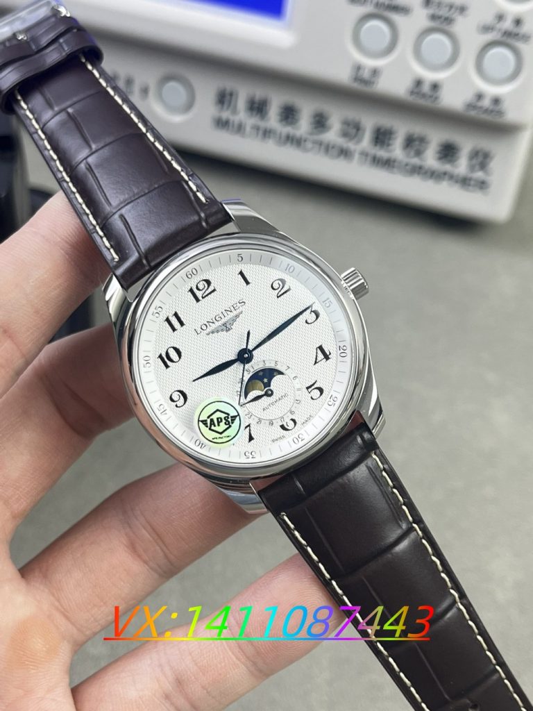 APS厂浪琴月相做工细节全方位评测(附最新出货实拍)