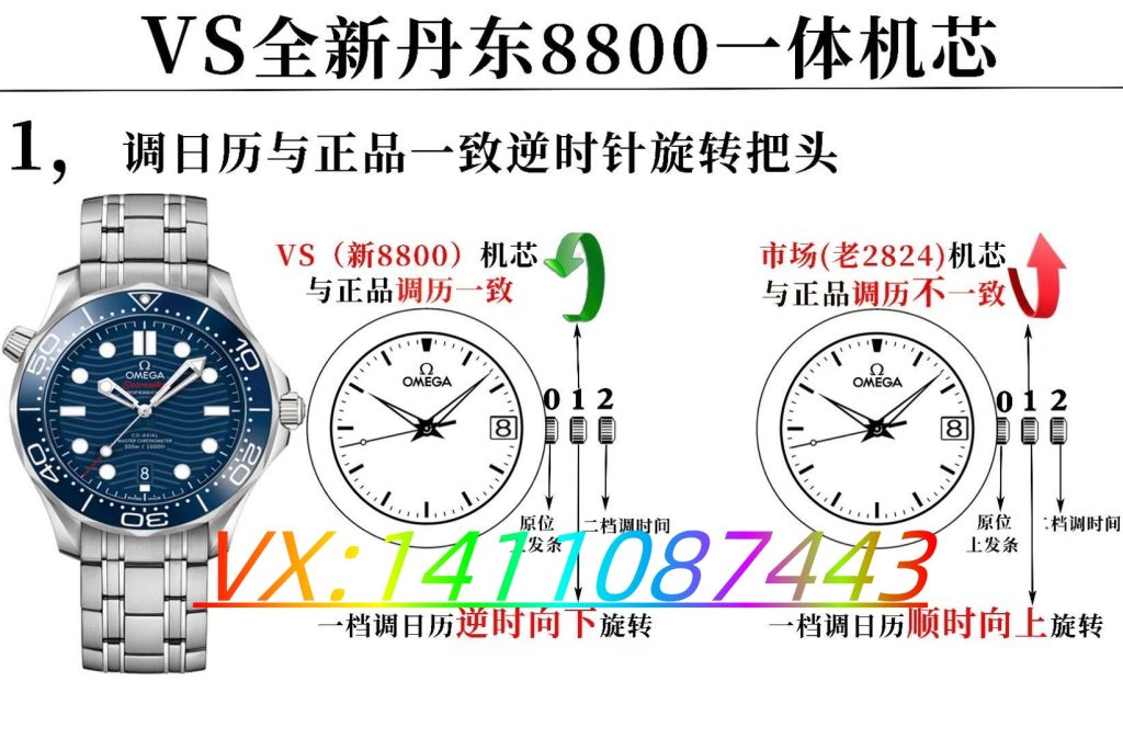VS厂丹东全新V4版8800一体机芯评测:复刻表机芯的新高度